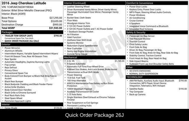 2016 Jeep Cherokee Latitude Raleigh NC