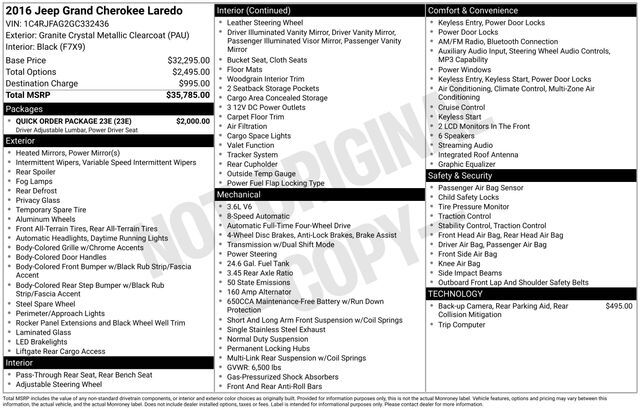 2016 Jeep Grand Cherokee Laredo Raleigh NC