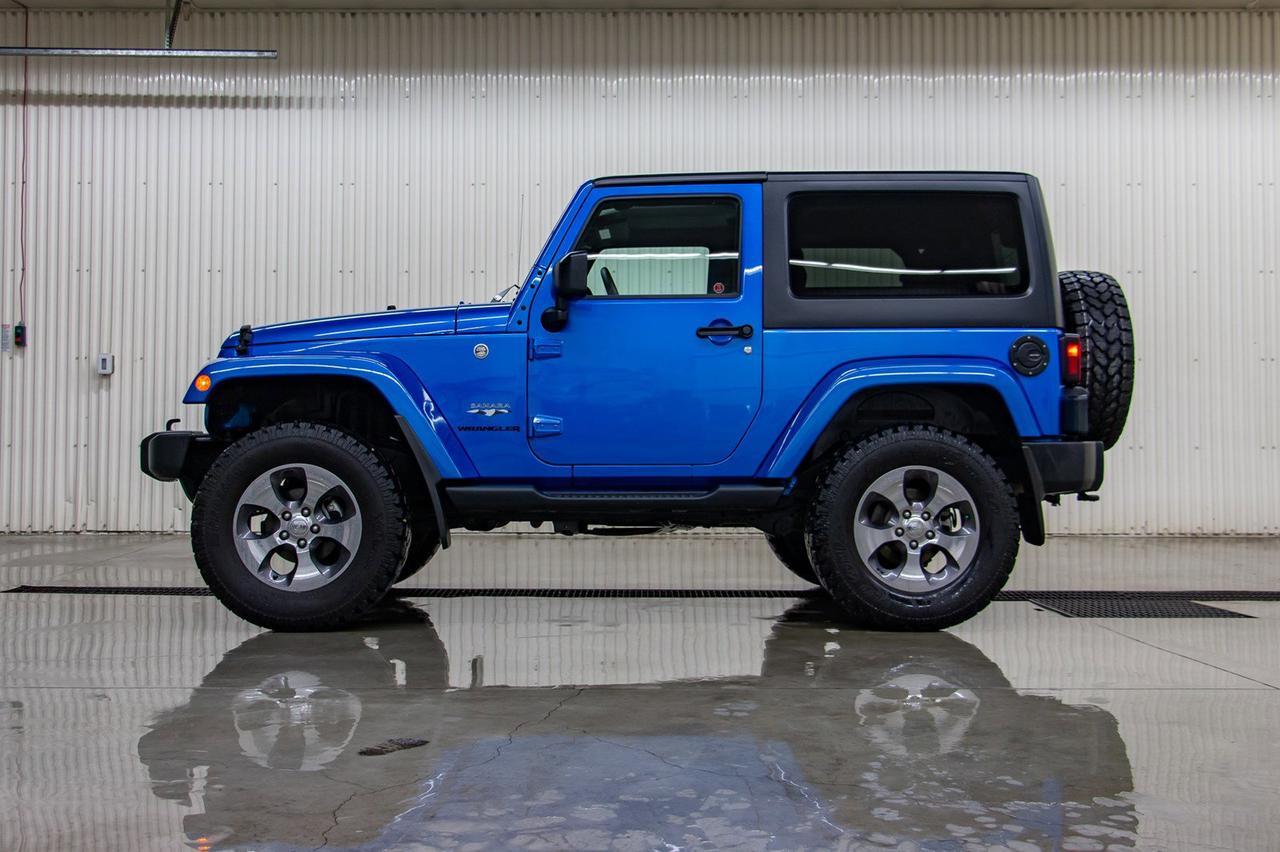2016 Jeep Wrangler 4x4 Sahara 2 DR Manual Red Deer AB