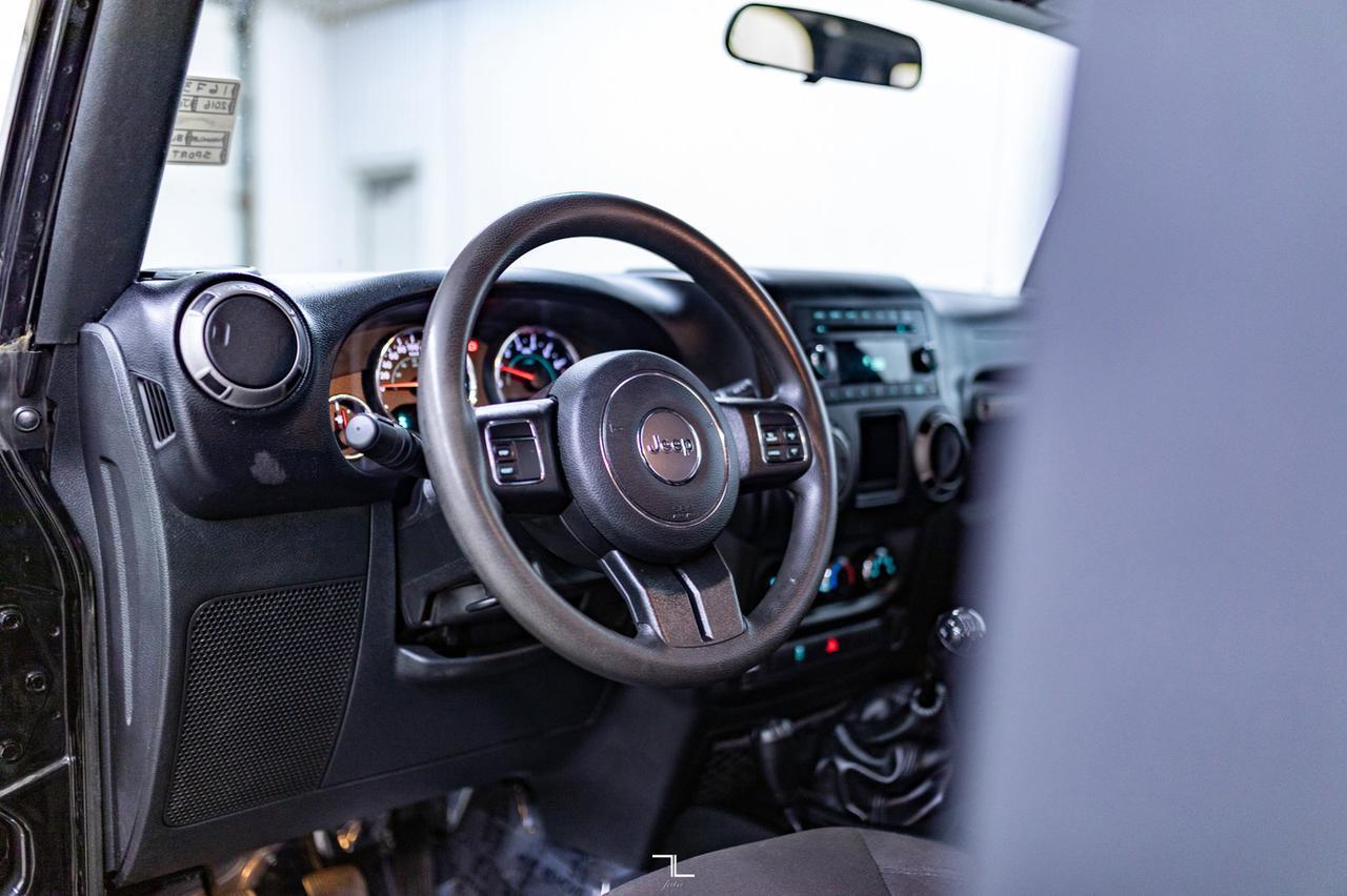 2016 Jeep Wrangler 4x4 Sport Soft Top Manual Red Deer AB