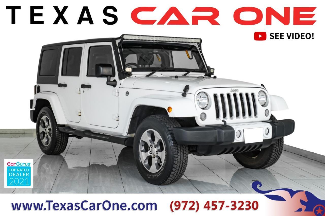 2016 Jeep Wrangler UNLIMITED SAHARA 4WD AUTOMATIC HARD TOP CONVERTIBLE NAVIGATION