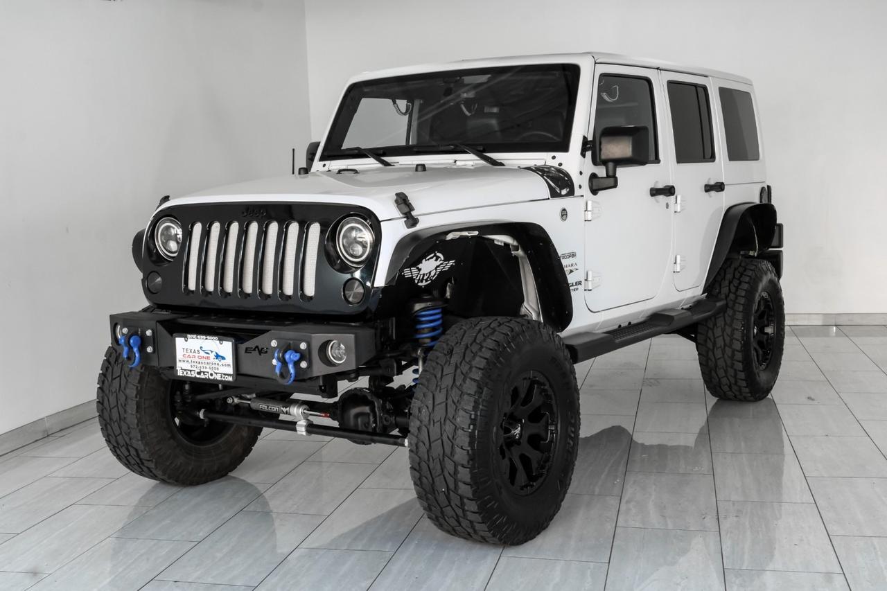 2016 Jeep Wrangler UNLIMITED SAHARA 4WD HARD TOP CONVERTIBLE NAVIGATION LEATHER HEATED SEATS REAR CAMERA Carrollton TX
