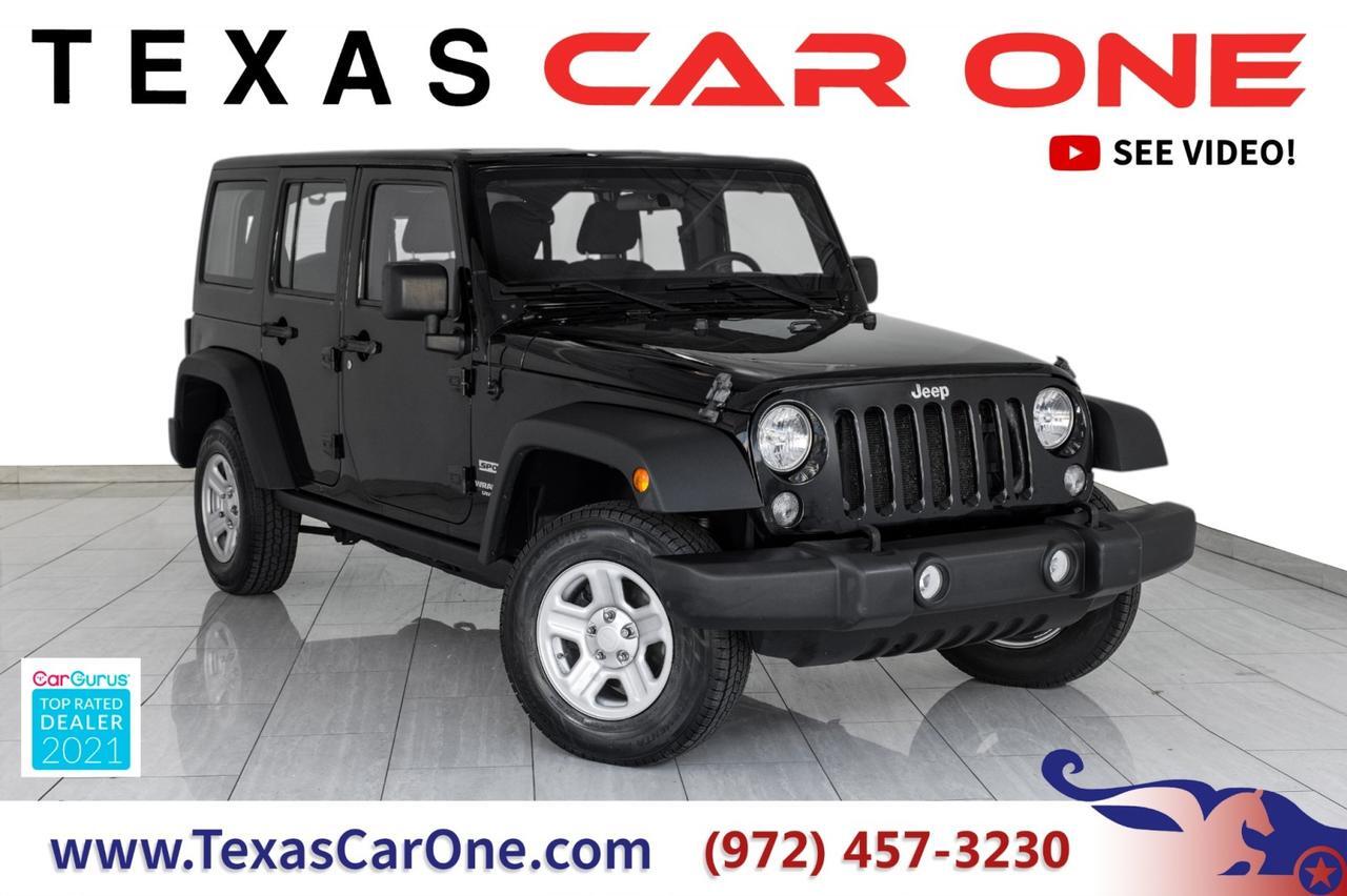 2016 Jeep Wrangler UNLIMITED SPORT 4WD HARD TOP CONVERTIBLE CRUISE CONTROL