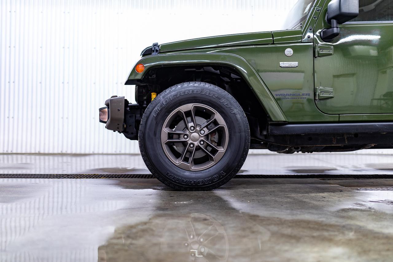 2016 Jeep Wrangler Unlimited 4x4 Sahara 75th Anniversary Edition Leather Nav Red Deer AB