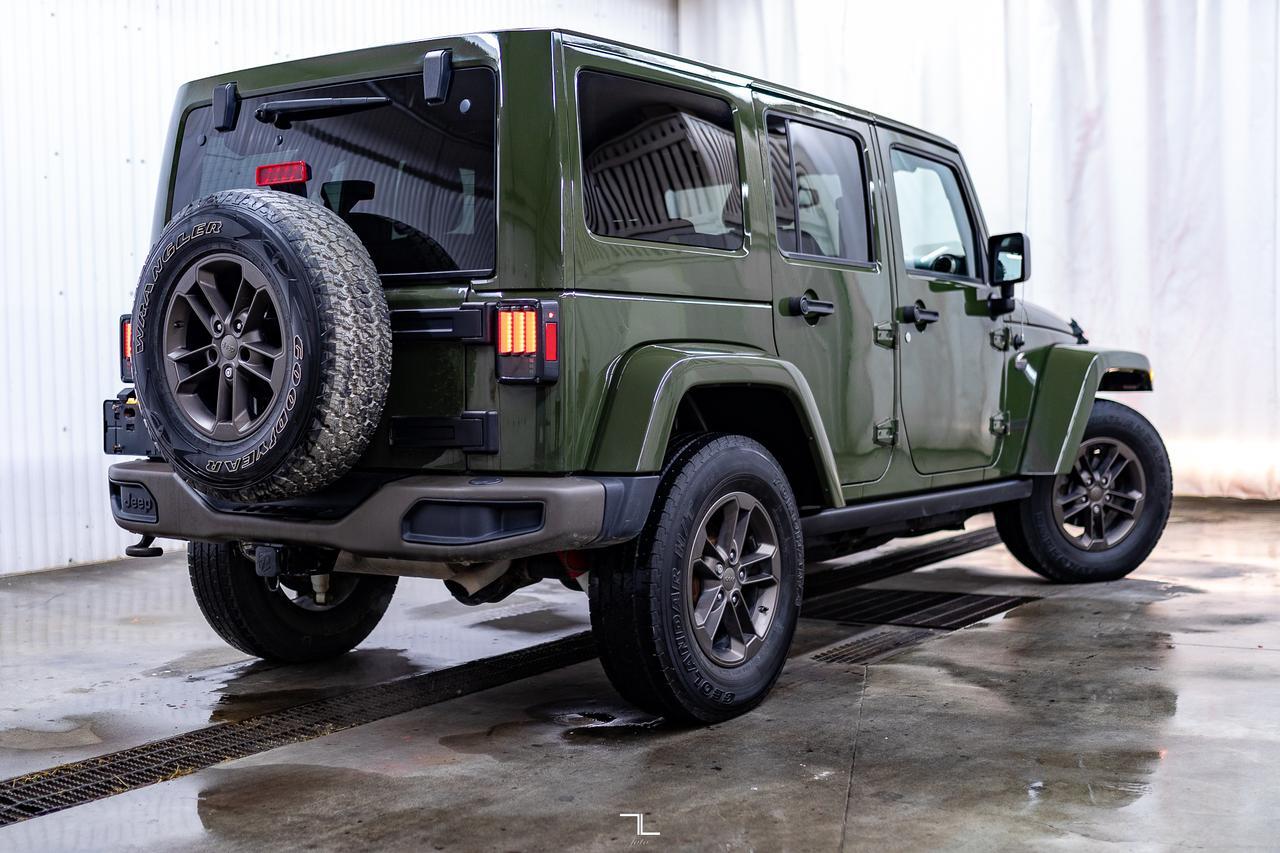 2016 Jeep Wrangler Unlimited 4x4 Sahara 75th Anniversary Edition Leather Nav Red Deer AB