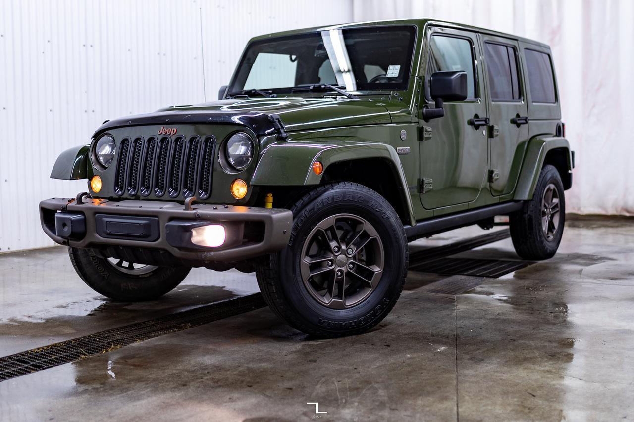 2016 Jeep Wrangler Unlimited 4x4 Sahara 75th Anniversary Edition Leather Nav Red Deer AB