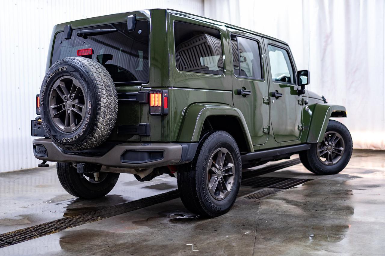 2016 Jeep Wrangler Unlimited 4x4 Sahara 75th Anniversary Edition Leather Nav Red Deer AB