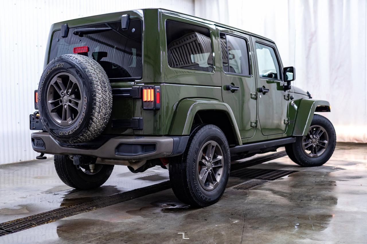 2016 Jeep Wrangler Unlimited 4x4 Sahara 75th Anniversary Edition Leather Nav Red Deer AB
