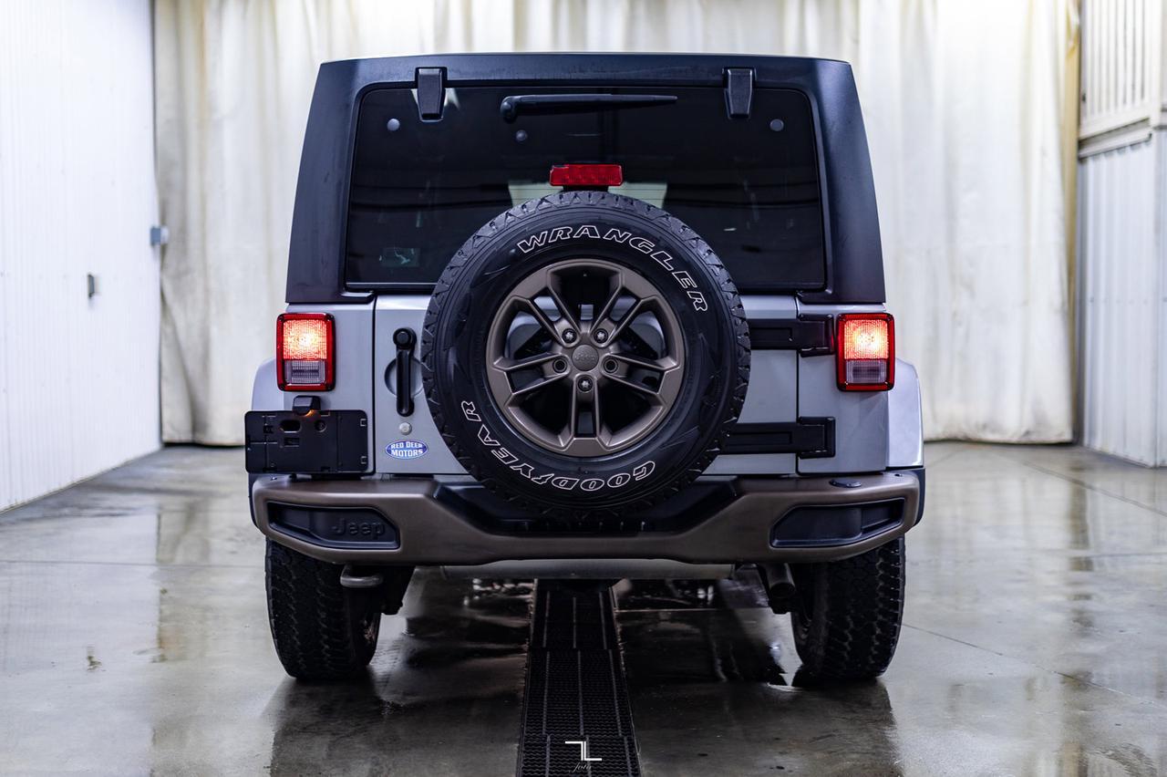 2016 Jeep Wrangler Unlimited 4x4 Sahara 75th Anniversary Leather Nav Red Deer AB