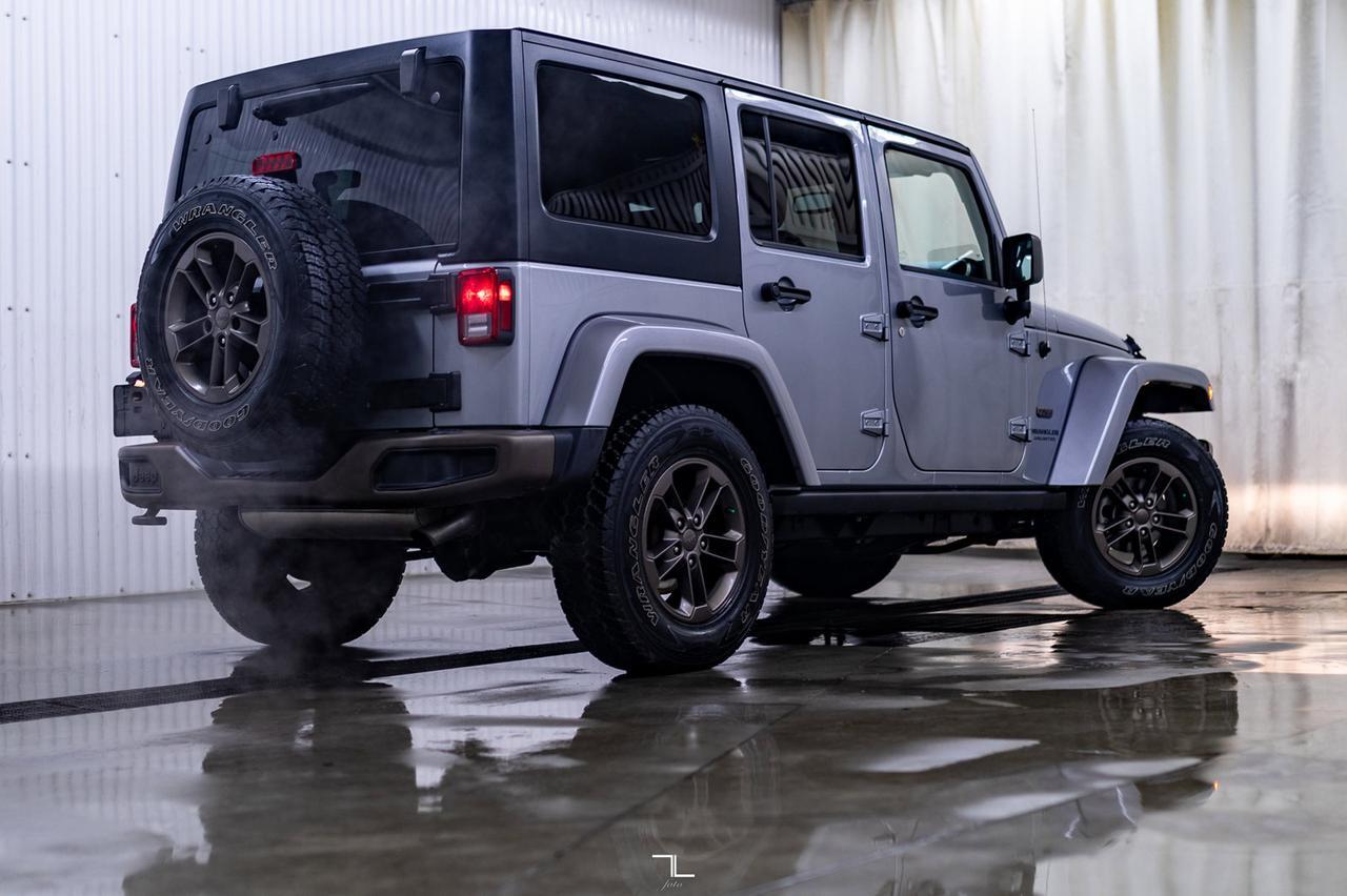 2016 Jeep Wrangler Unlimited 4x4 Sahara 75th Anniversary Leather Nav Red Deer AB