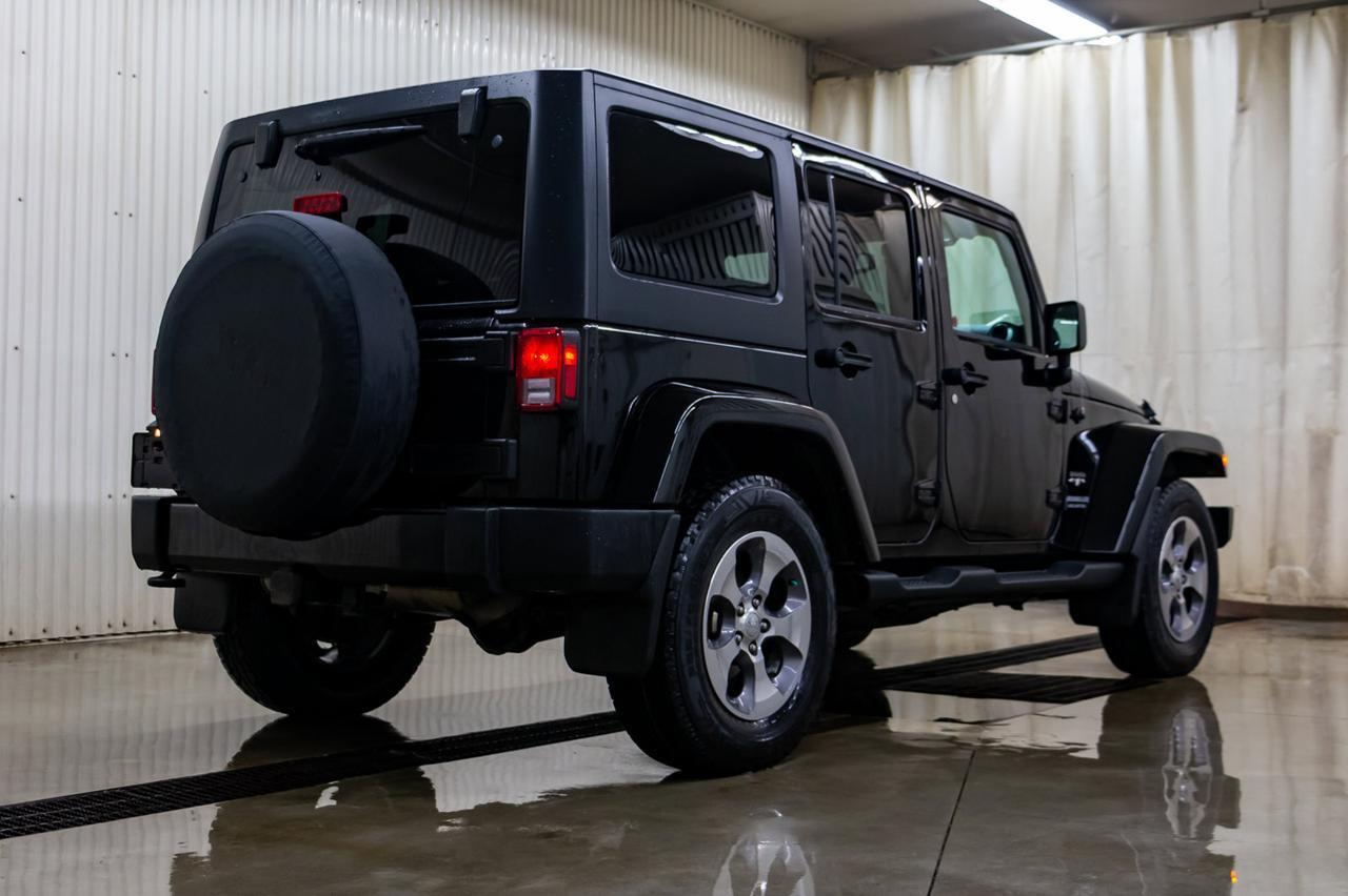 2016 Jeep Wrangler Unlimited 4x4 Sahara Manual Nav Red Deer AB
