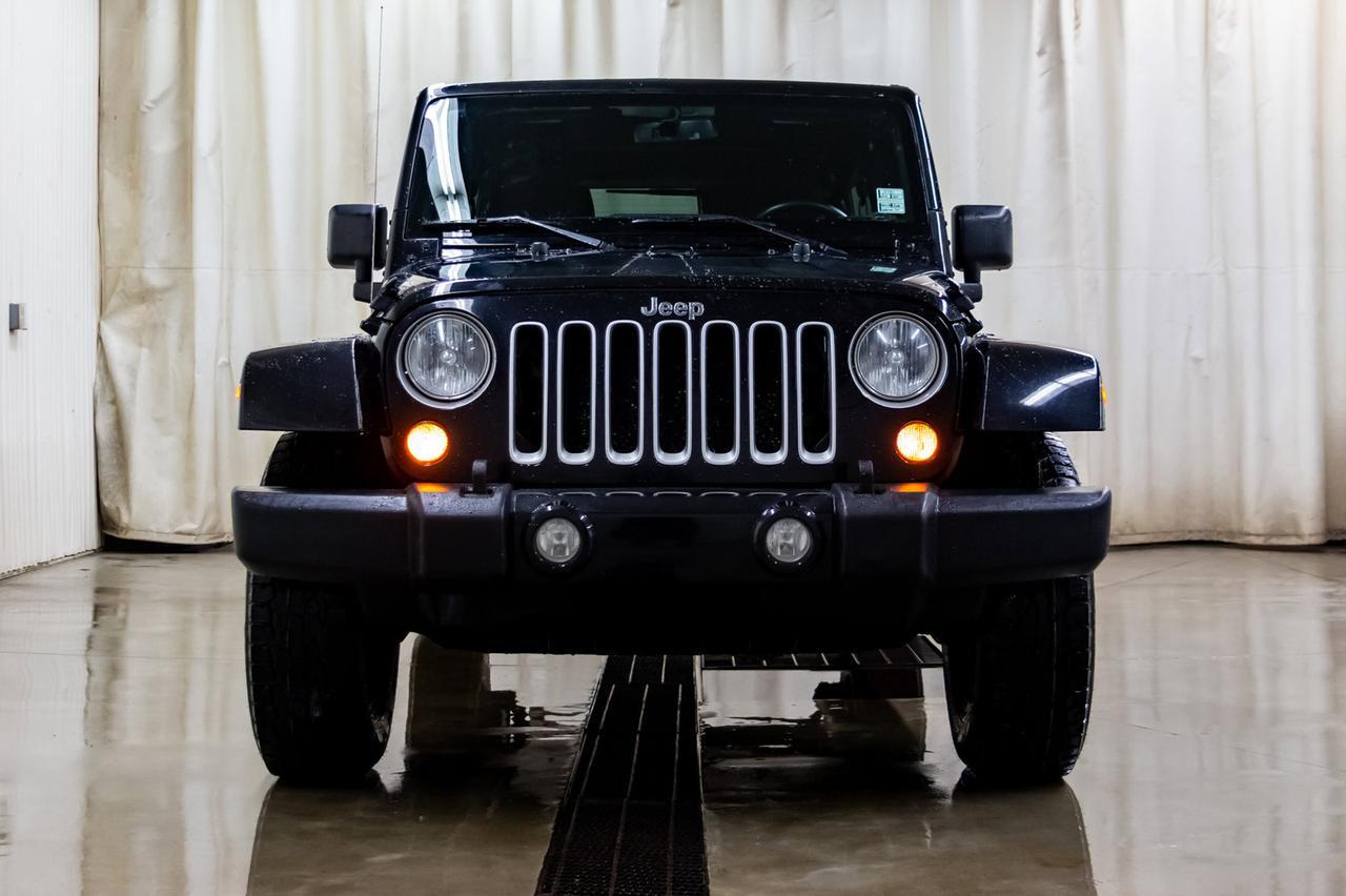 2016 Jeep Wrangler Unlimited 4x4 Sahara Manual Nav Red Deer AB