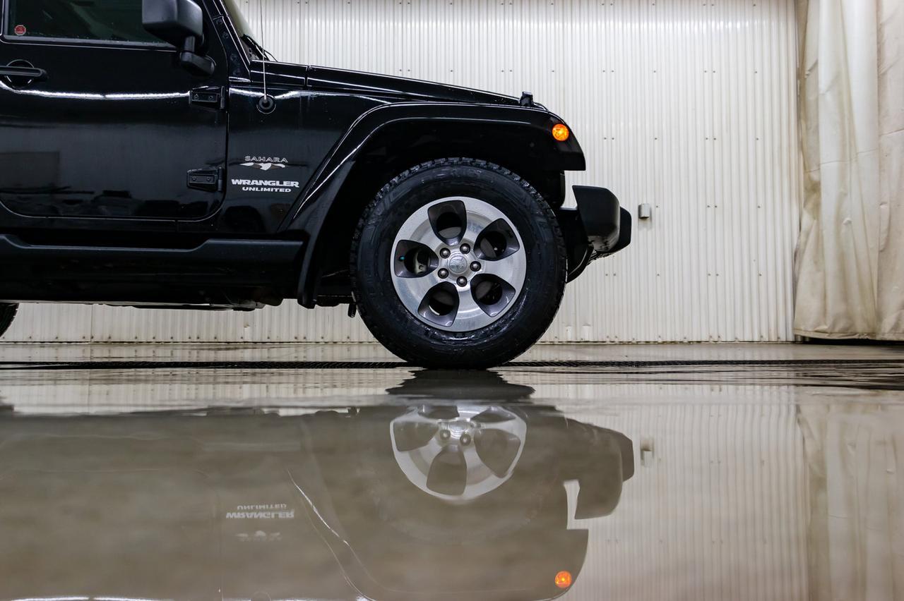 2016 Jeep Wrangler Unlimited 4x4 Sahara Manual Nav Red Deer AB