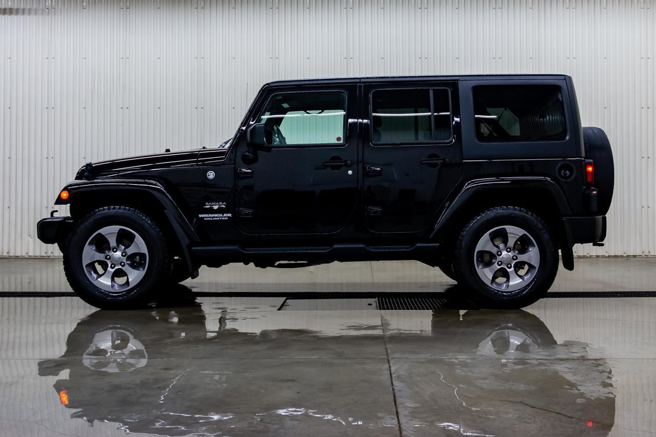 2016 Jeep Wrangler Unlimited 4x4 Sahara Manual Nav Red Deer AB