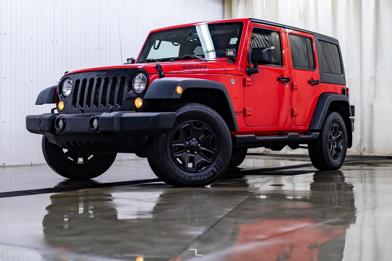 2016 Jeep Wrangler Unlimited 4x4 Willys Red Deer AB