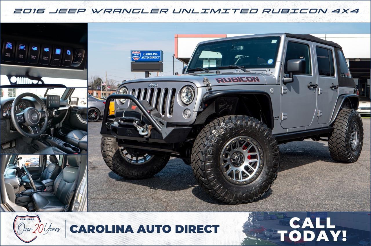 2016 Jeep Wrangler Unlimited Rubicon 4X4 / UPGRADES / LEATHER SEATS / V6!