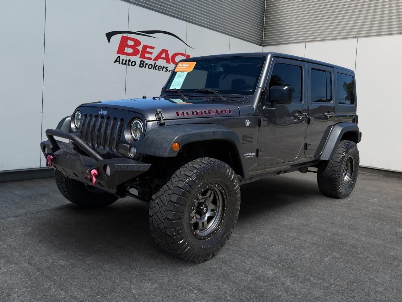 2016 Jeep Wrangler Unlimited Rubicon, EXTRA FUEL TANKS, POWERED WINDOWS, BLUETOOTH WIRELESS, ALPINE PREMIUM SPEAKERS, HEATED SEATS, HILL START ASSIST, LOW MILES! Norfolk VA