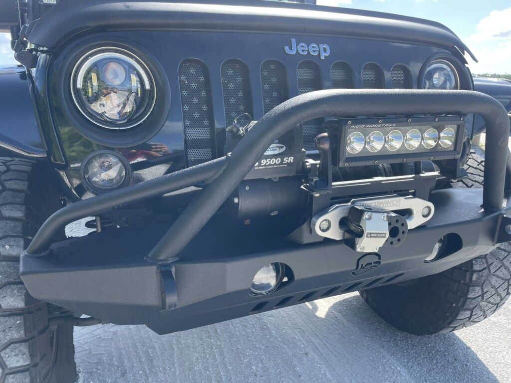 2016 Jeep Wrangler Unlimited Rubicon~LOW MILES~WINCH~LED LIGHTS ALL OVER~4X4~ALLOY SHIFT KNOB~BLUETOOTH~CRUISE CONTROL~FULL SIZE SPARE TIRE~HEATED SEATS~PREMIUM SOUND SYSTEM~REMOTE ENGINE START~REMOVABLE ROOF~TOW HOOKS Sarasota FL