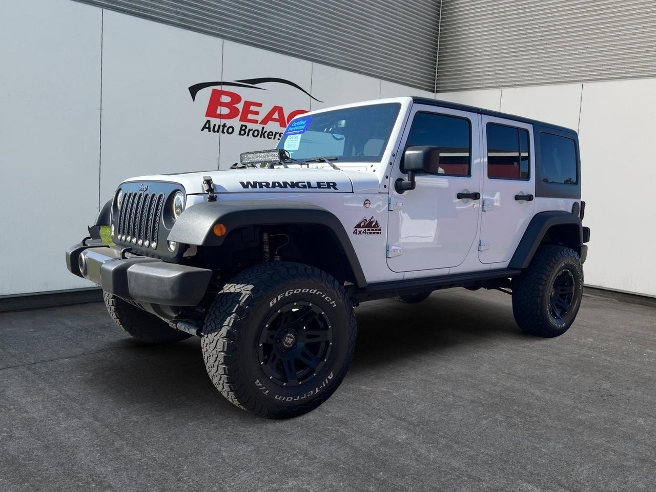 2016 Jeep Wrangler Unlimited SPORT, 4X4, HARD TOP, LIFTED SUV, ALPINE