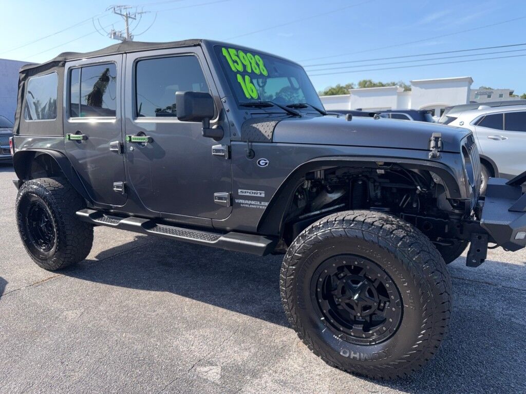 2016 Jeep Wrangler Unlimited SPORT~4X4~CLEAN CARFAX~ONLINE FINANCE AND SHIPPING AVAILABLE!!!!! Sarasota FL