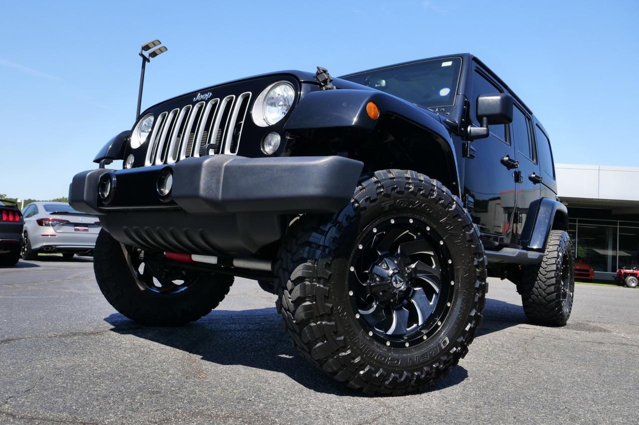 2016 Jeep Wrangler Unlimited Sahara 4X4 / Wheels & Tires / Heated Leather Seats! Lincolnton NC