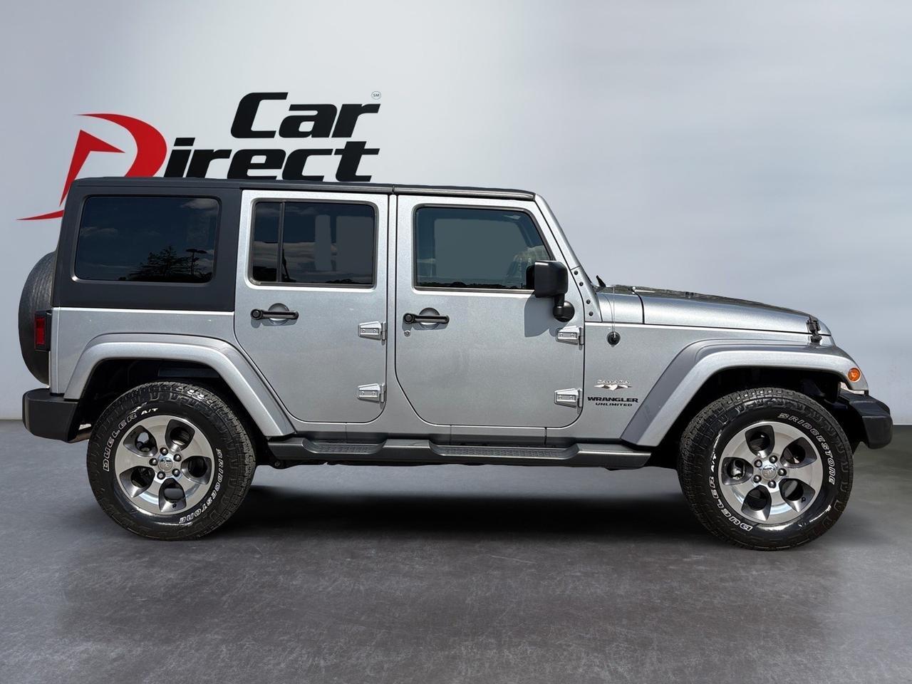 2016 Jeep Wrangler Unlimited Sahara, RUNNING BOARDS, FENDER FLARES, REMOTE START, HEATED SEATS, NAVIGATION, TOW PACKAGE, BLUETOOTH, LIFTED, LOW MILES, ONLY 1 OWNER, CLEAN CARFAX, JEEP INTO SPRING TODAY!