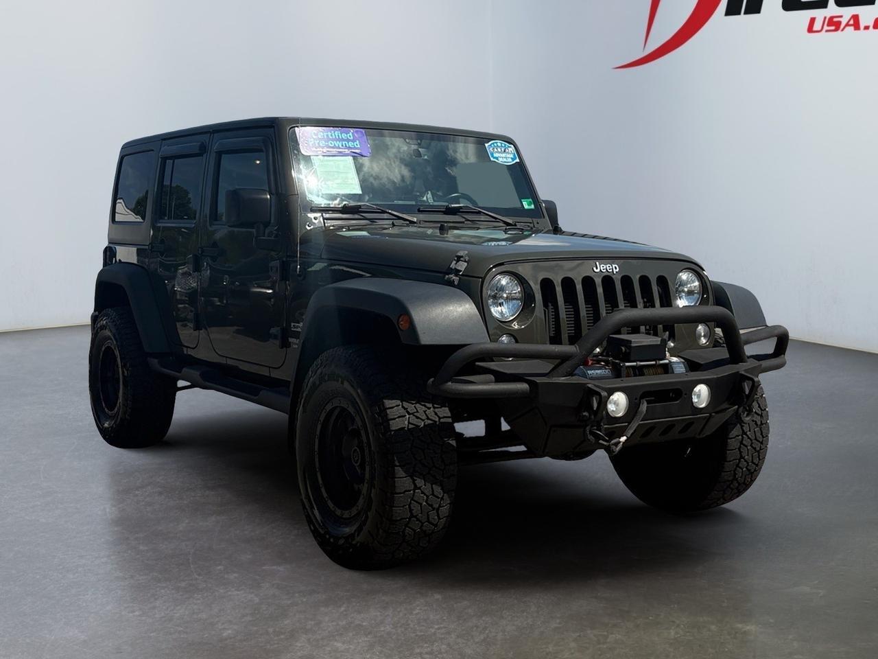 2016 Jeep Wrangler Unlimited Sport, 4X4, RUNNING BOARDS, TOW PACKAGE, BLUETOOTH, CUSTOM XD SERIES WHEELS, KEYLESS ENTRY, ONLY 1 OWNER, LOW MILES, GET THIS JEEP ON THE ROAD THIS SUMMER! Virginia Beach VA