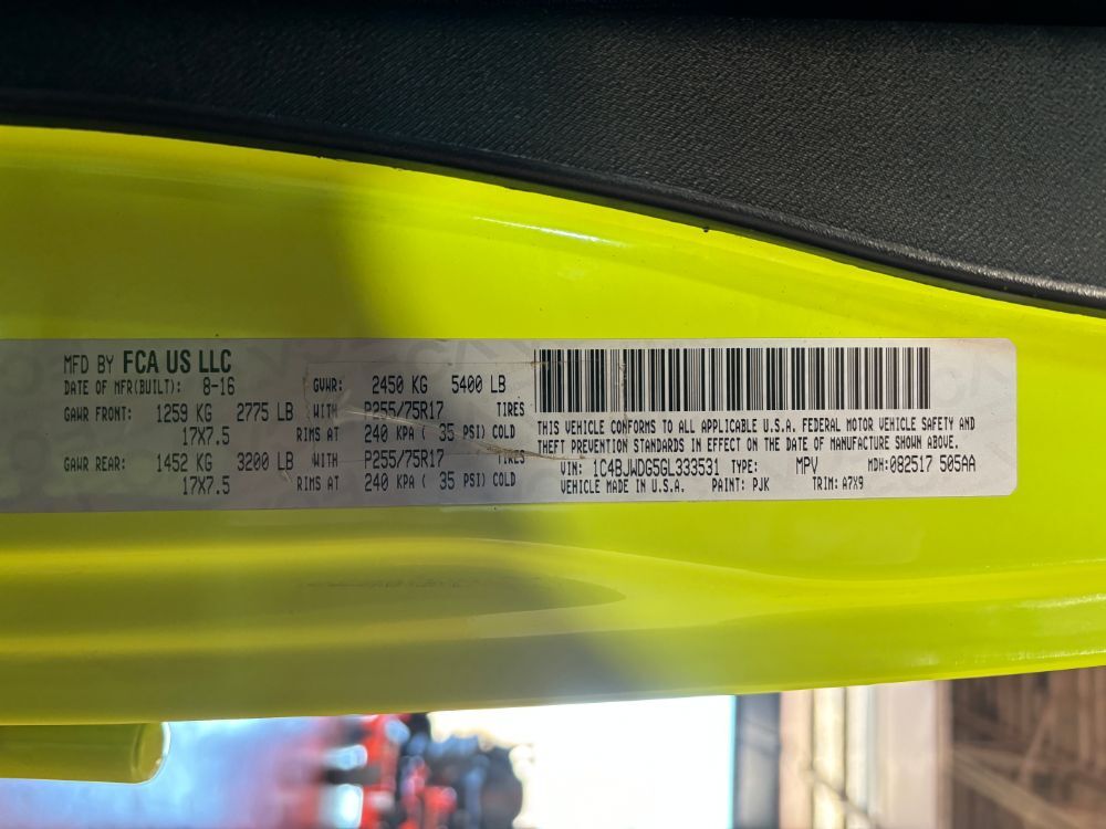 2016 Jeep Wrangler Unlimited Sport Franklin OH