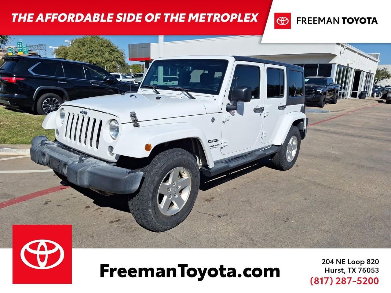 2016 Jeep Wrangler Unlimited Sport Hurst TX