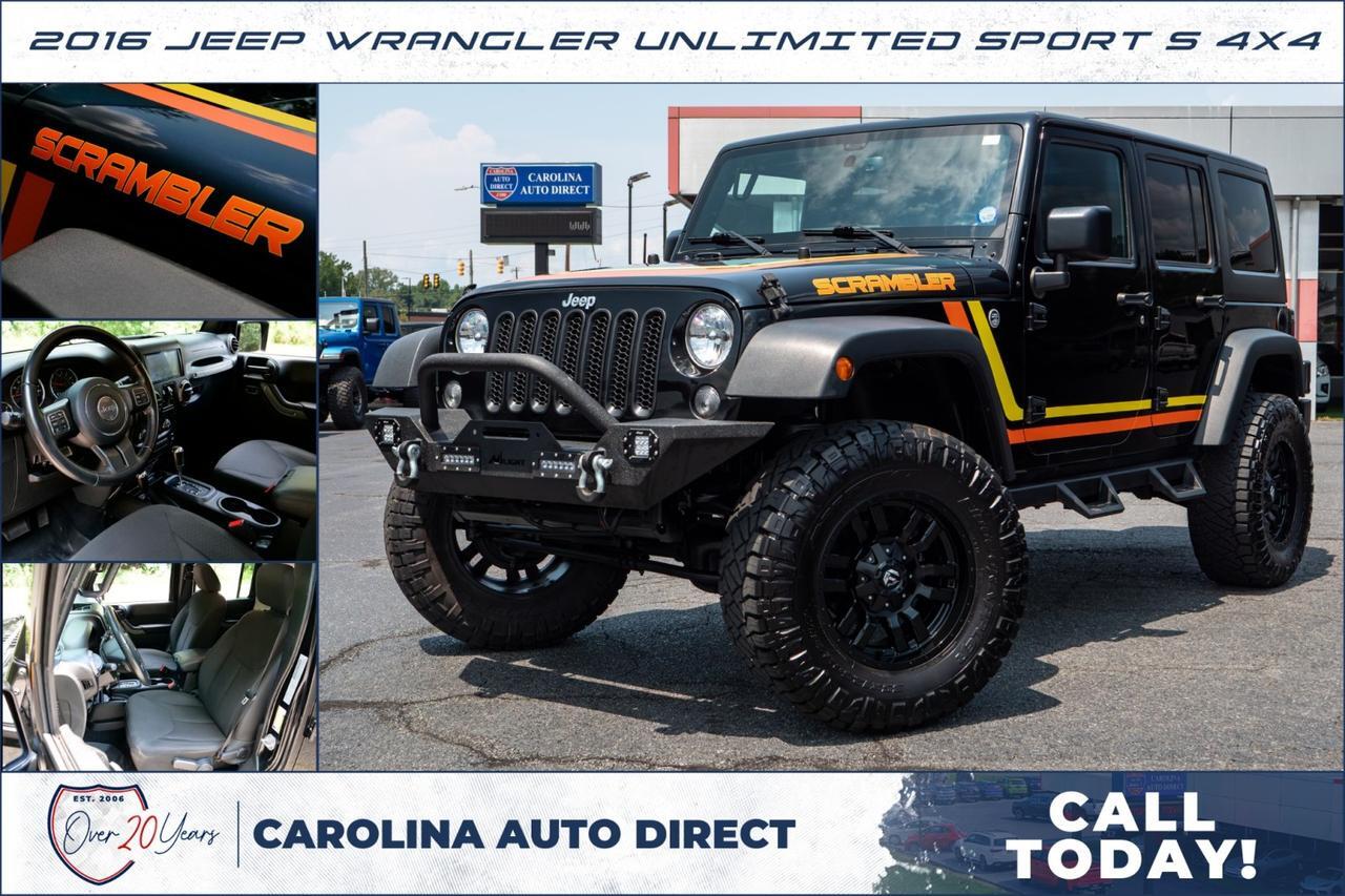 2016 Jeep Wrangler Unlimited Sport S 4X4 / Wheels & Tires Upgrade / 3.6L V6!