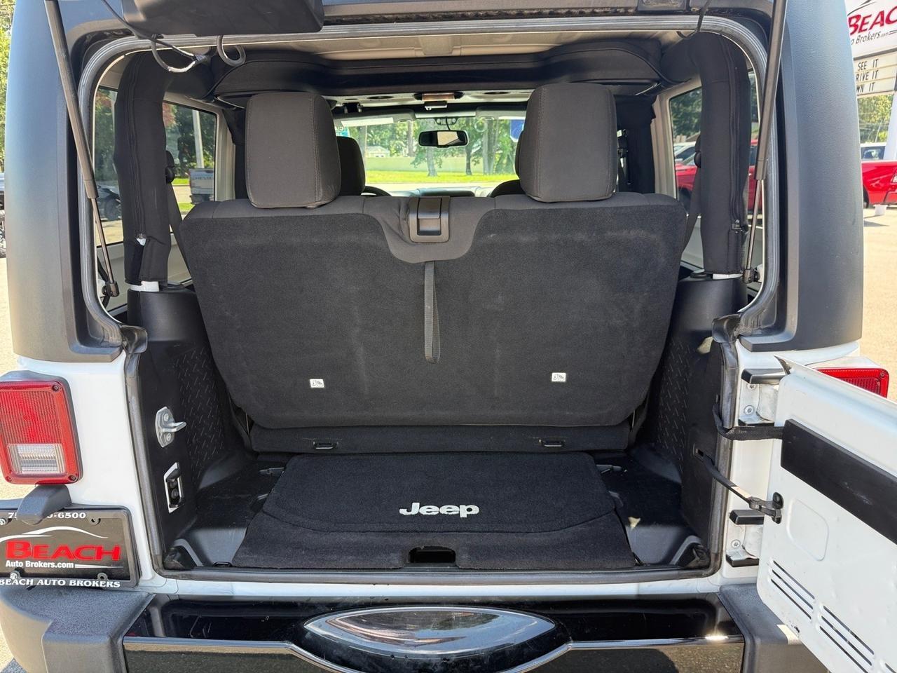 2016 Jeep Wrangler Willys Wheeler, BLUETOOTH, POWER/HEATED MIRRORS, TOW HOOKS, SPARE TIRE, FENDER FLARES, BLACK WHEELS, CLEAN CARFAX, LOW MILES! Norfolk VA