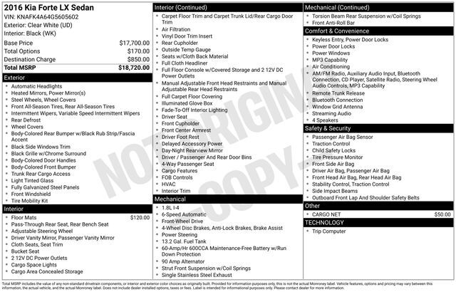 2016 Kia Forte LX Raleigh NC