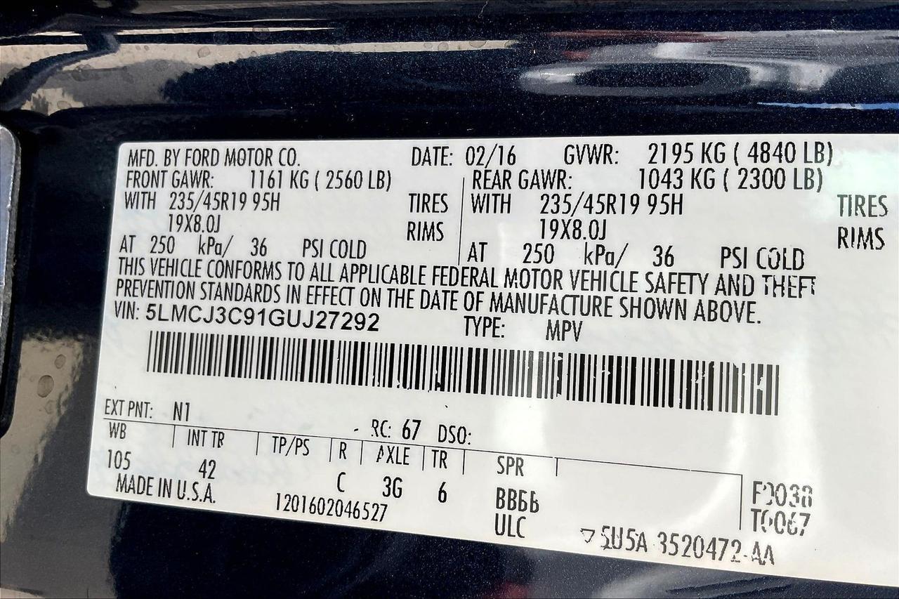2016 LINCOLN MKC RESERVE Houston TX