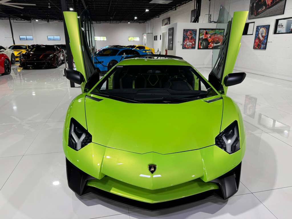 2016 Lamborghini Aventador LP 750-4 Superveloce Verde Ithaca paint, Ad Personam interior, carbon galore AND MORE!!! Fort Lauderdale FL