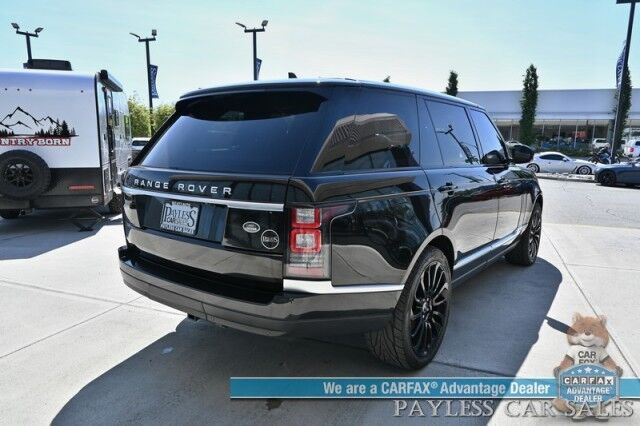 2016 Land Rover Range Rover / Supercharged 5.0L V8 LWB / 4X4 / Vission Pkg / Power & Heated Leather Seats / Heated Steering Wheel / Panoramic Sunroof / Navigation / Meridian Speakers / Blind Spot Alert / Bluetooth / Backup Camera / Tow Pkg Anchorage AK