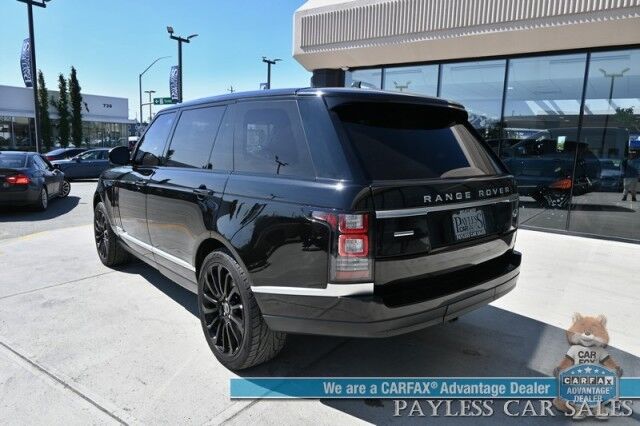2016 Land Rover Range Rover / Supercharged 5.0L V8 LWB / 4X4 / Vission Pkg / Power & Heated Leather Seats / Heated Steering Wheel / Panoramic Sunroof / Navigation / Meridian Speakers / Blind Spot Alert / Bluetooth / Backup Camera / Tow Pkg Anchorage AK