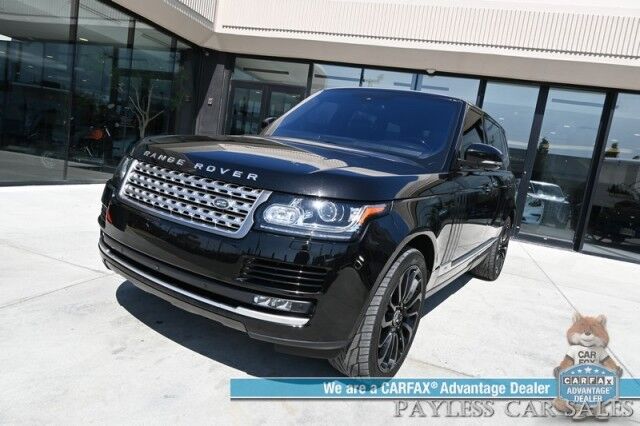 2016 Land Rover Range Rover / Supercharged 5.0L V8 LWB / 4X4 / Vission Pkg / Power & Heated Leather Seats / Heated Steering Wheel / Panoramic Sunroof / Navigation / Meridian Speakers / Blind Spot Alert / Bluetooth / Backup Camera / Tow Pkg Anchorage AK