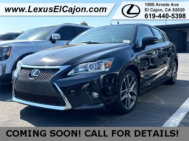 2016 Lexus CT 200h San Diego County CA