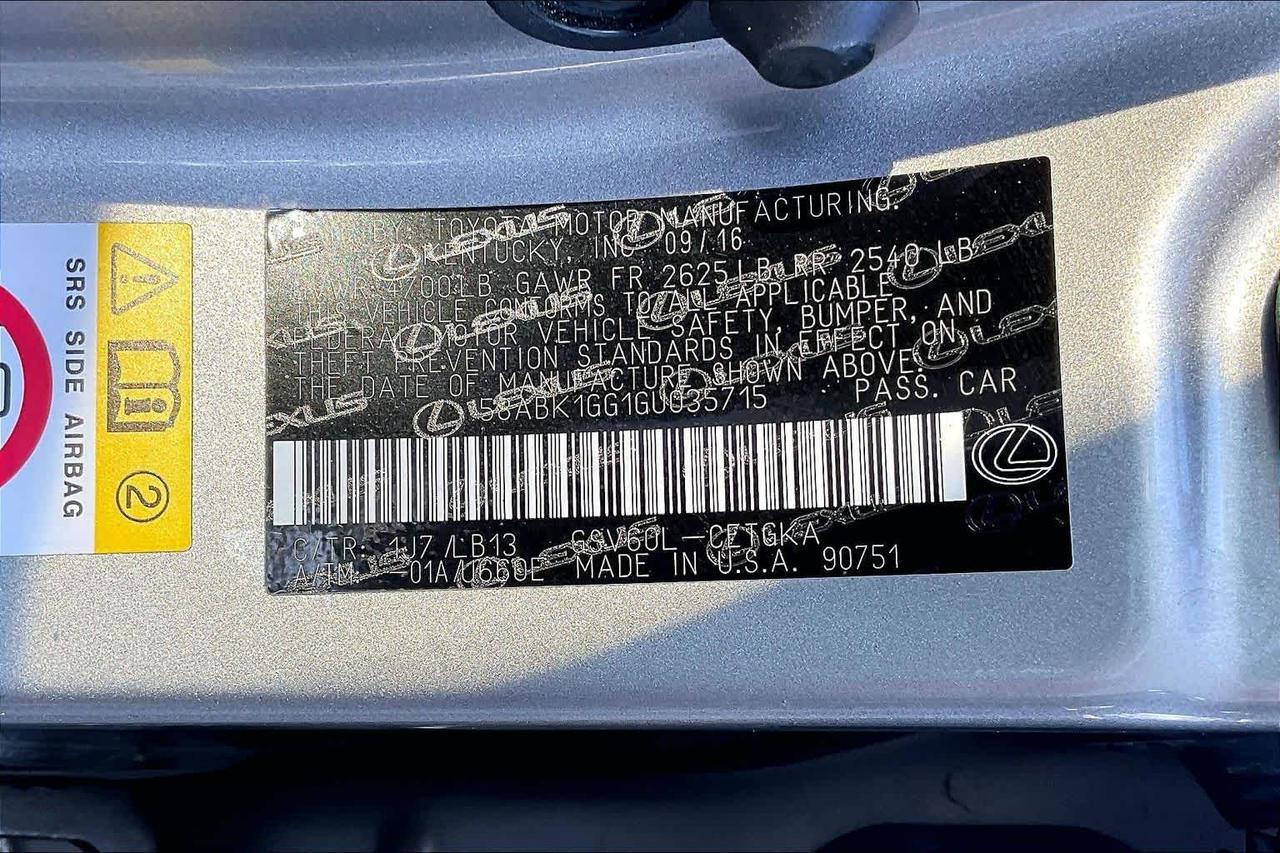 2016 Lexus ES 350 Roseville CA