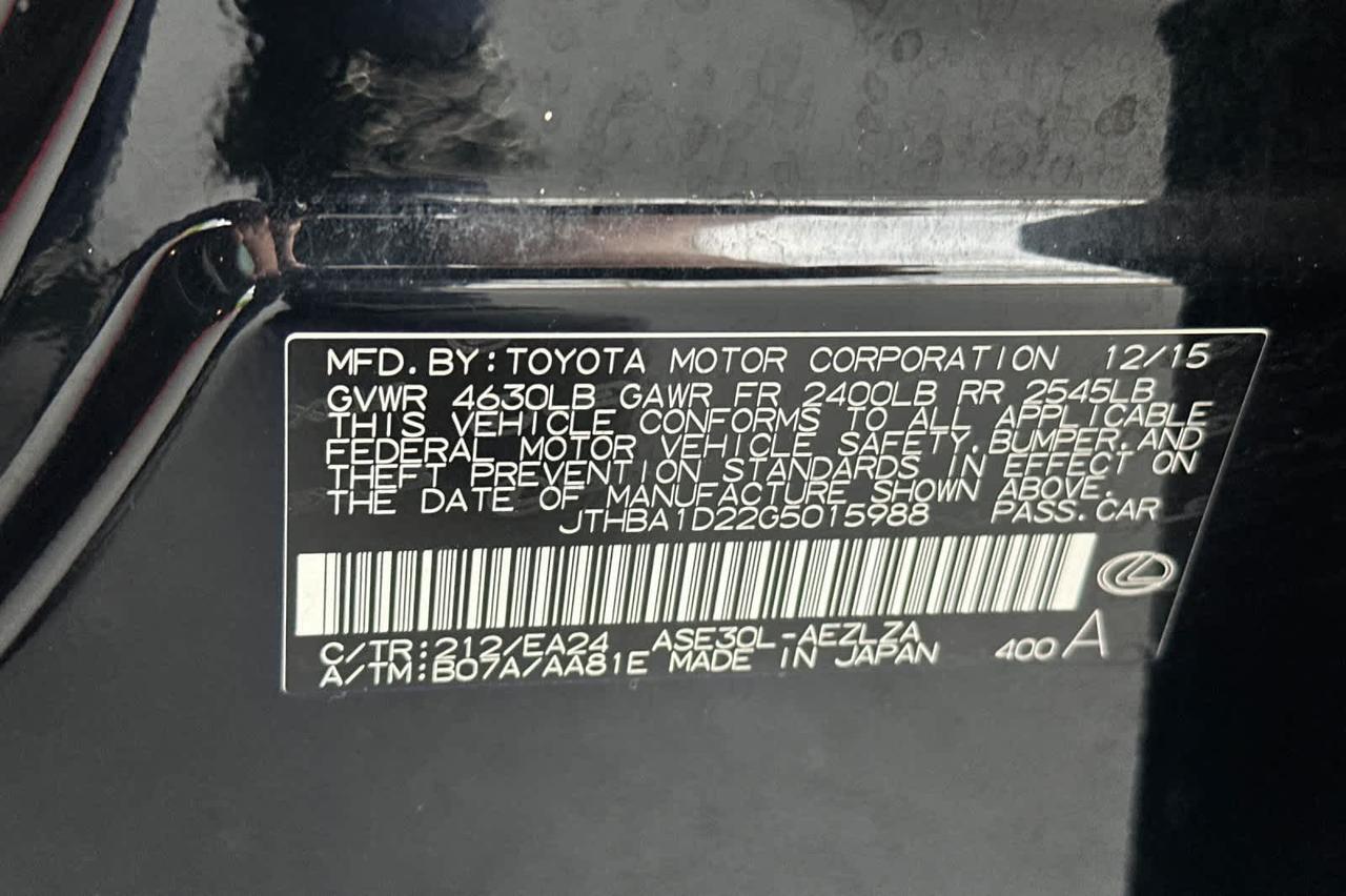 2016 Lexus IS 200t Roseville CA