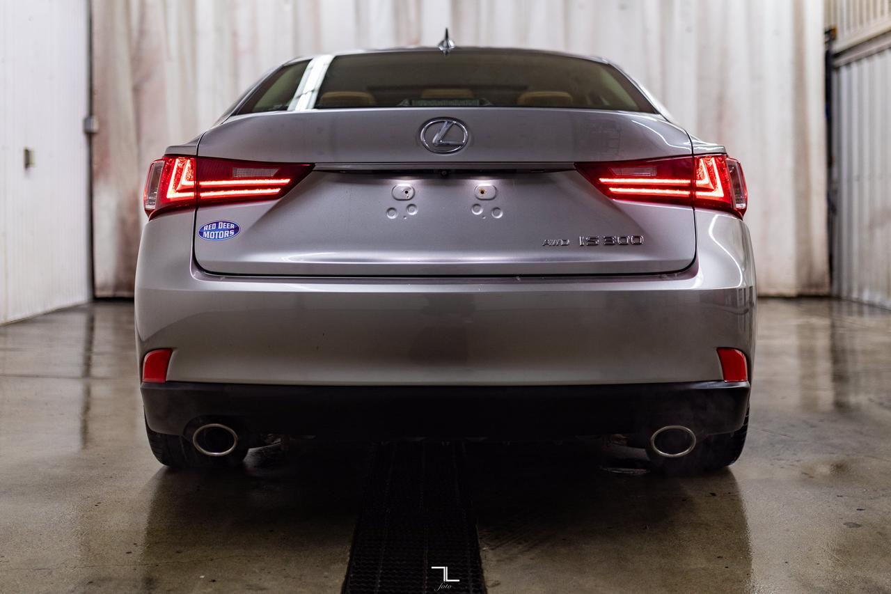 2016 Lexus IS 300 AWD Luxury Leather Roof BCam Red Deer AB