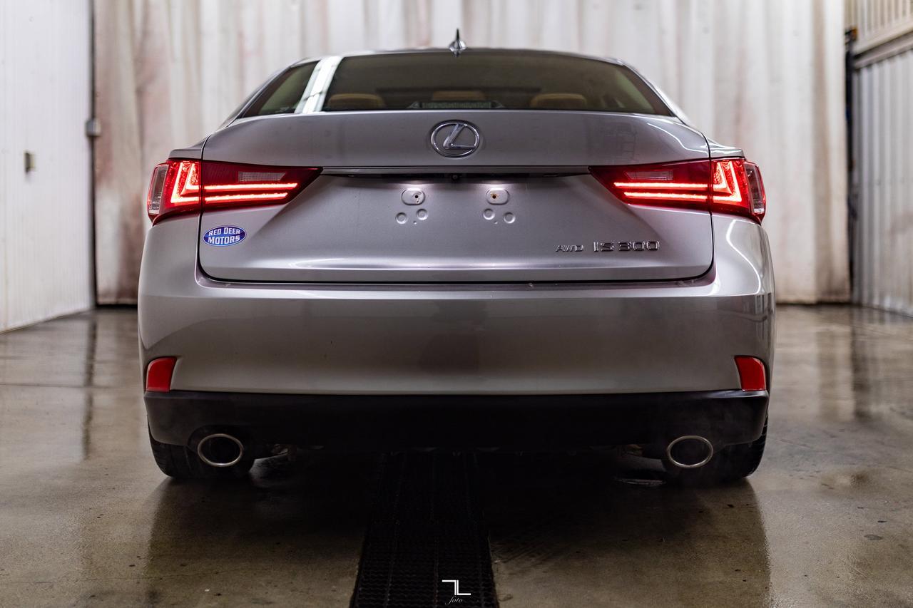 2016 Lexus IS 300 AWD Luxury Leather Roof BCam Red Deer AB