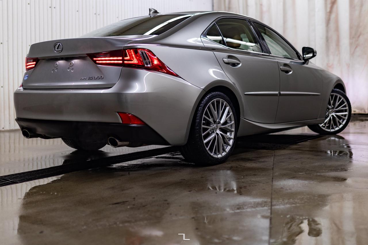 2016 Lexus IS 300 AWD Luxury Leather Roof BCam Red Deer AB
