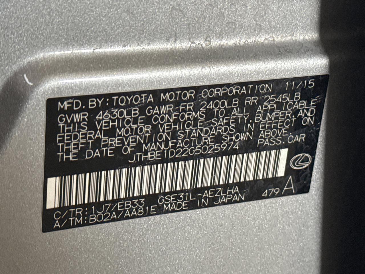 2016 Lexus IS 350 San Antonio TX