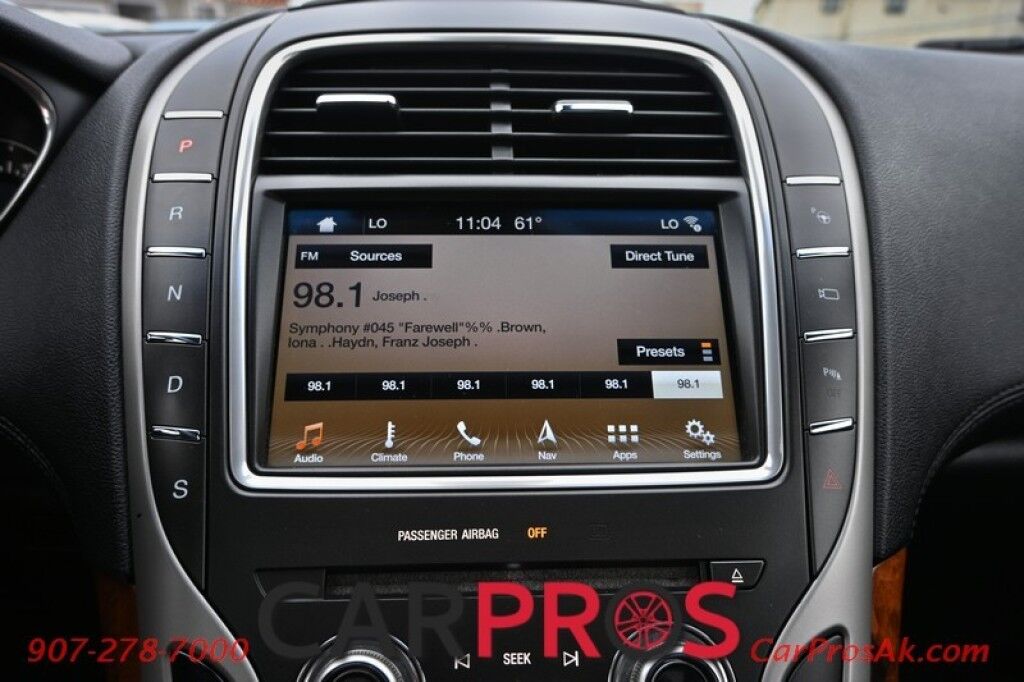 2016 Lincoln MKX Reserve - AWD - Climate, Technology & Driver Assist Pkg - Auto Start - Power Heated & Cooled Leather Seats - Heated Steering Wheel - Adaptive Cruise Control - Navigation - Panoramic Vista Roof - Blind Spot & Lane Keep Assist - Back Up Camera Anchorage AK