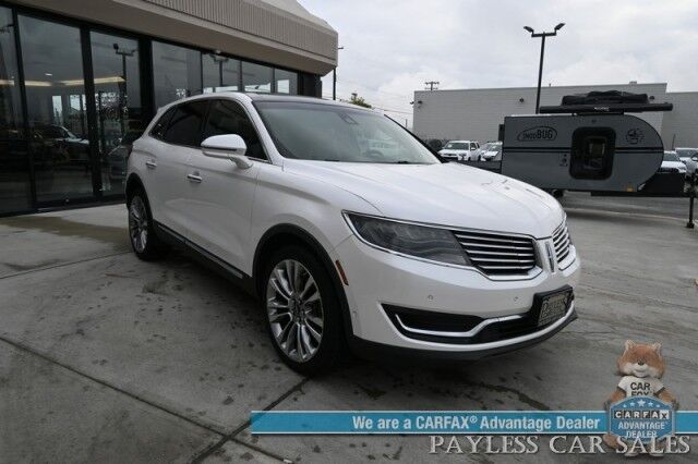2016 Lincoln MKX Reserve / AWD / Tech & Driver Assist Pkg / Luxury Pkg / Auto Start / Heated & Cooled Leather Seats / Heated Steering / NAV / Sunroof / REVEL II Audio / Adaptive Cruise / Lane Depart & Blind Spot / Block Heater Anchorage AK