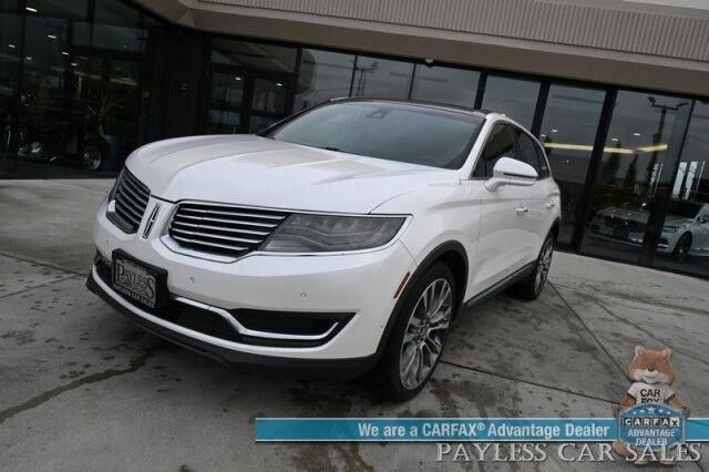 2016 Lincoln MKX Reserve / AWD / Tech & Driver Assist Pkg / Luxury Pkg / Auto Start / Heated & Cooled Leather Seats / Heated Steering / NAV / Sunroof / REVEL II Audio / Adaptive Cruise / Lane Depart & Blind Spot / Block Heater Anchorage AK
