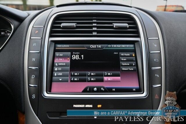 2016 Lincoln MKX Reserve / AWD / Tech & Driver Assist Pkg / Luxury Pkg / Auto Start / Heated & Cooled Leather Seats / Heated Steering / NAV / Sunroof / REVEL II Audio / Adaptive Cruise / Lane Depart & Blind Spot / Block Heater Anchorage AK