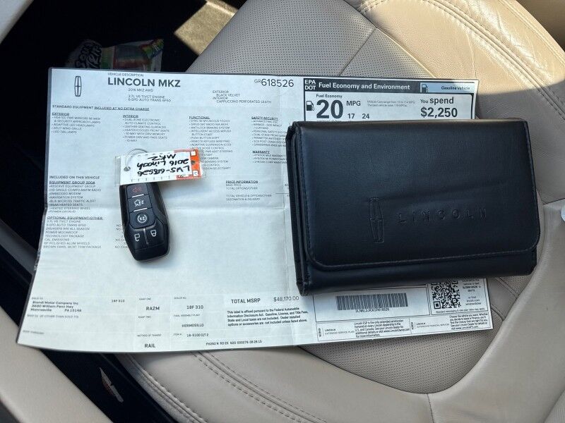 2016 Lincoln MKZ AWD Reserve Arlington VA