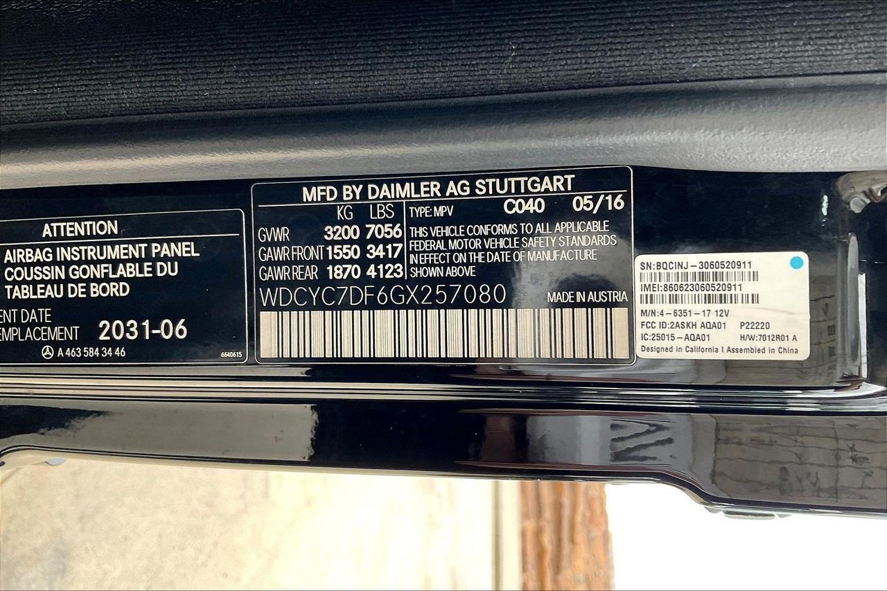 2016 MERCEDES-BENZ G-CLASS G63 AMG Houston TX